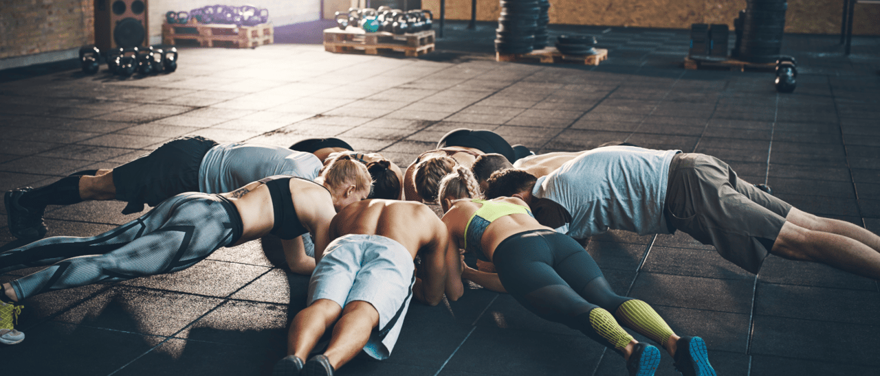Gruppentraining beim Workout